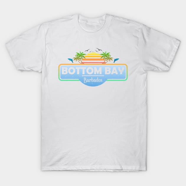 Bottom Bay Beach Barbados, Palm Trees Sunset Summer T-Shirt by Jahmar Anderson